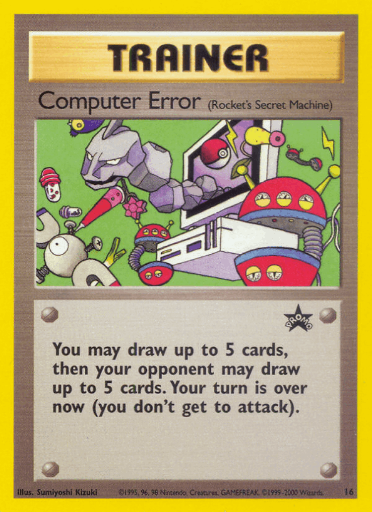 Computer Error #16 from Wizards Black Star Promos - Promo - Illustrated by Sumiyoshi Kizuki