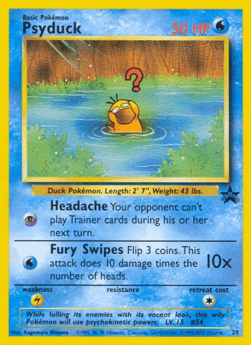 Psyduck Pokémon TCG card art