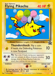 Flying Pikachu 25, Wizards Black Star Promos