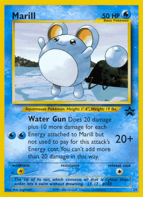 Marill 29, Wizards Black Star Promos