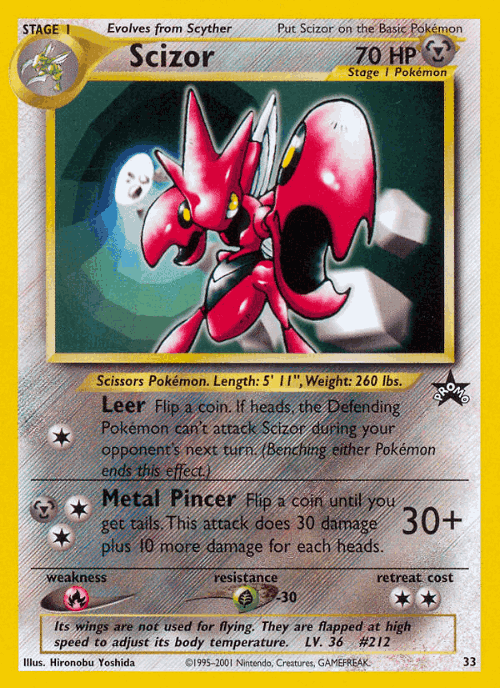 Scizor 33, Wizards Black Star Promos