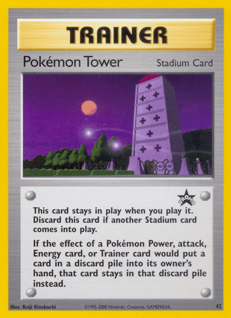 Pokémon Tower #42 from Wizards Black Star Promos - Promo - Illustrated by Keiji Kinebuchi