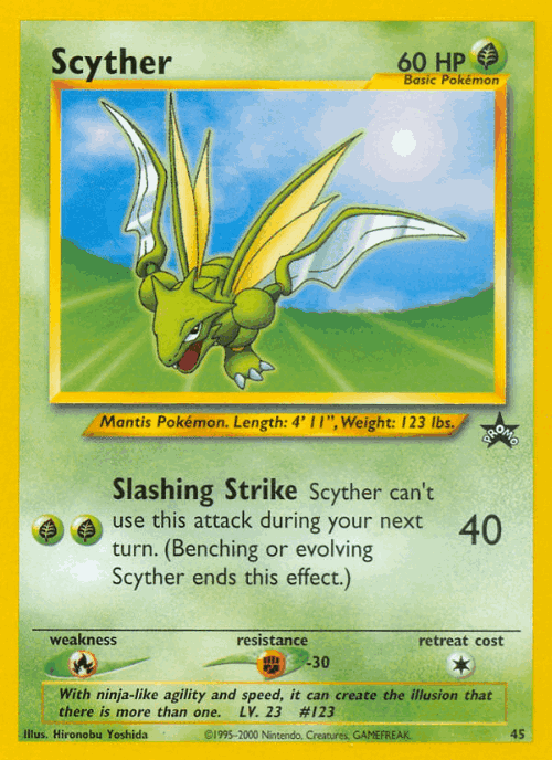 Scyther 45, Wizards Black Star Promos