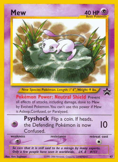 Mew 47, Wizards Black Star Promos