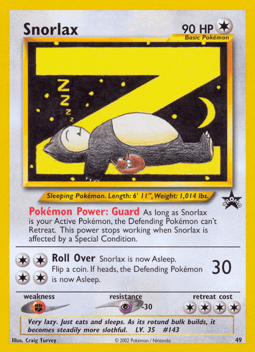 Snorlax 49, Wizards Black Star Promos