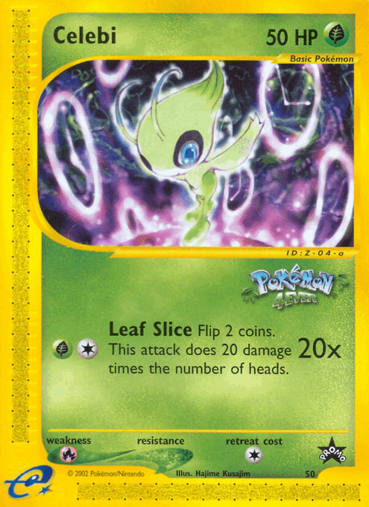 Celebi #50 from Wizards Black Star Promos - Promo - Illustrated by Hajime Kusajima