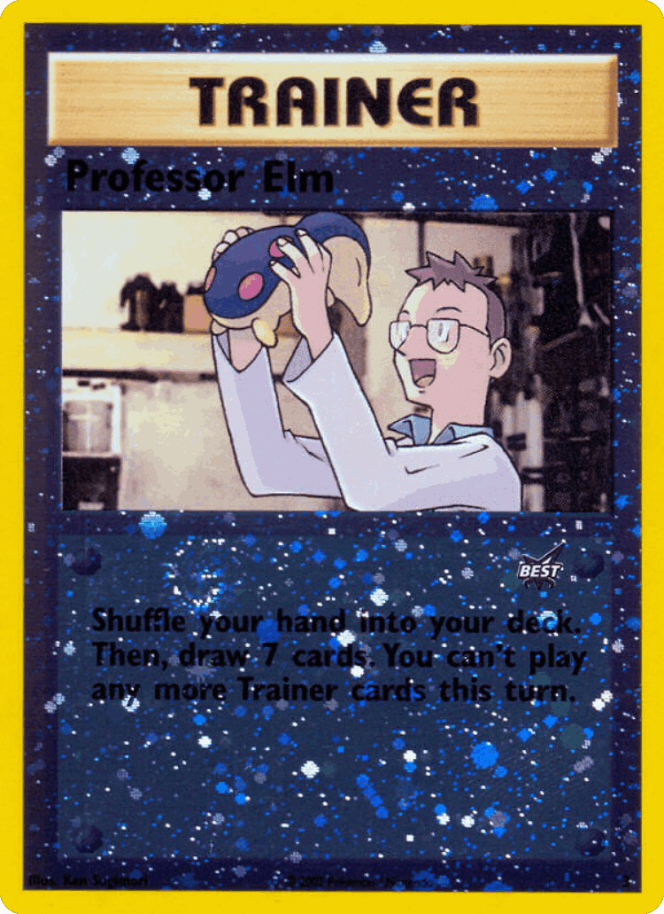 Professor Elm #3 from Best of Game - Promo - Illustrated by Ken Sugimori