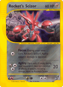 Rocket's Scizor Pokémon TCG card art