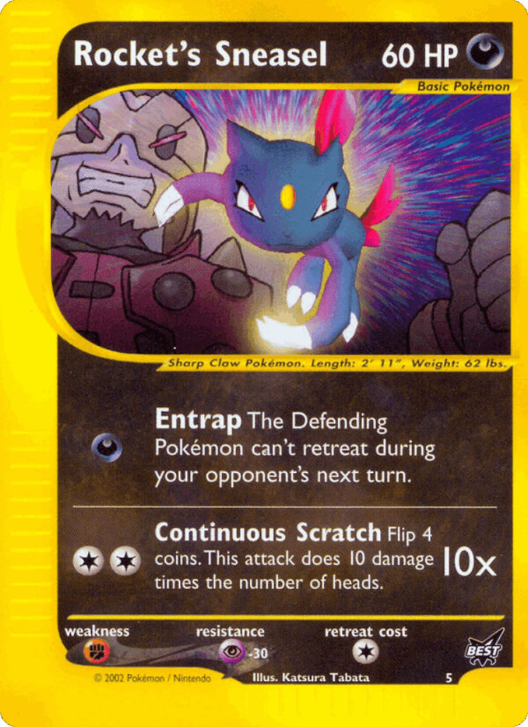 Rocket's Sneasel #5 from Best of Game - Promo - Illustrated by Katsura Tabata
