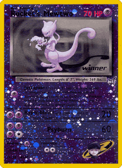 Rocket's Mewtwo Pokémon TCG card art