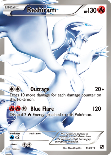 Reshiram 113, Black & White