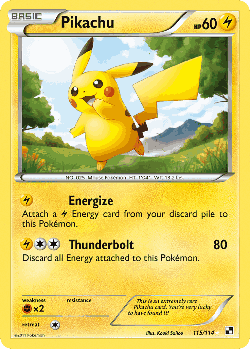 Pikachu 115, Black & White