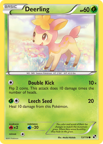 Deerling Pokémon TCG card art