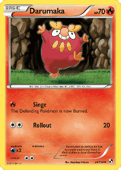 Darumaka Pokémon TCG card art