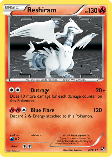 Reshiram 26, Black & White
