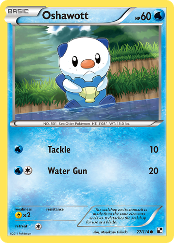 Oshawott 27, Black & White