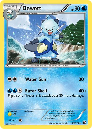 Dewott 29, Black & White