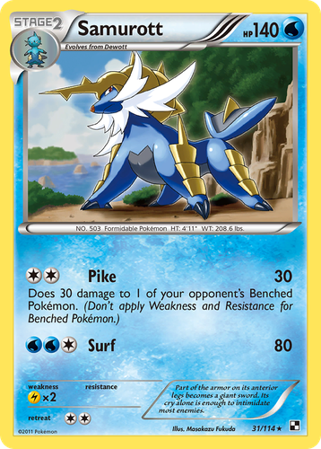 Samurott 31, Black & White