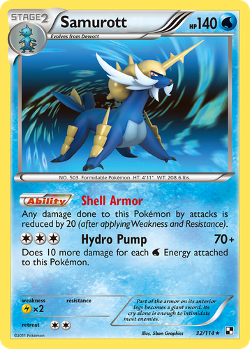 Samurott 32, Black & White
