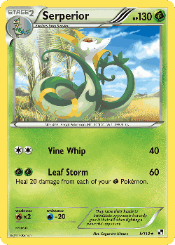 Serperior Pokémon TCG card art