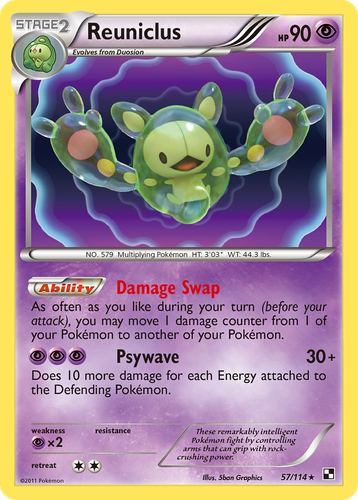 Reuniclus 57, Black & White