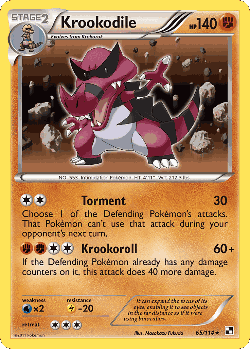Krookodile 65, Black & White