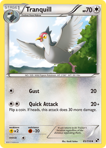 Tranquill #85 from Black & White - Uncommon - Illustrated by Kouki Saitou