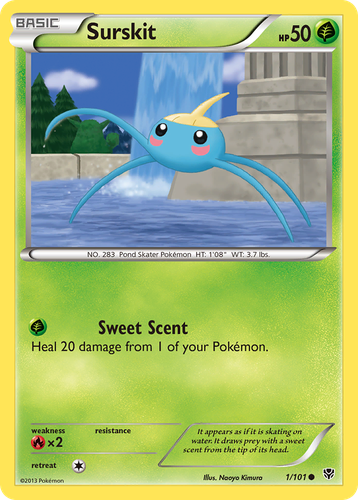 Surskit Pokémon TCG card art