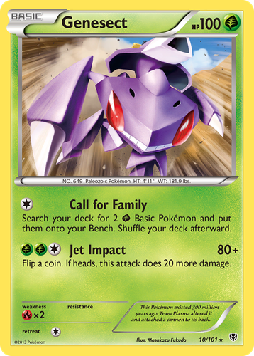 Genesect Pokémon TCG card art