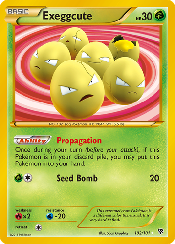 Exeggcute 102, Plasma Blast