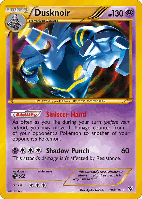 Dusknoir 104, Plasma Blast