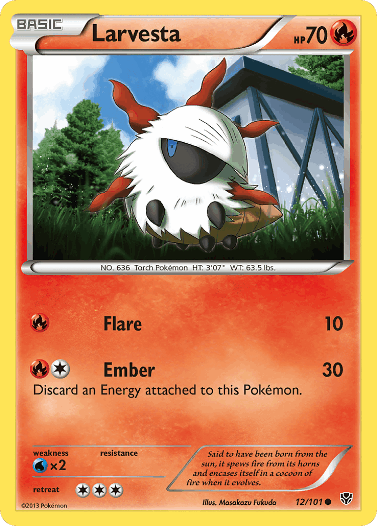 Larvesta #12 from Plasma Blast - Common - Illustrated by Masakazu Fukuda