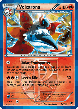 Volcarona Pokémon TCG card art