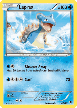 Lapras Pokémon TCG card art