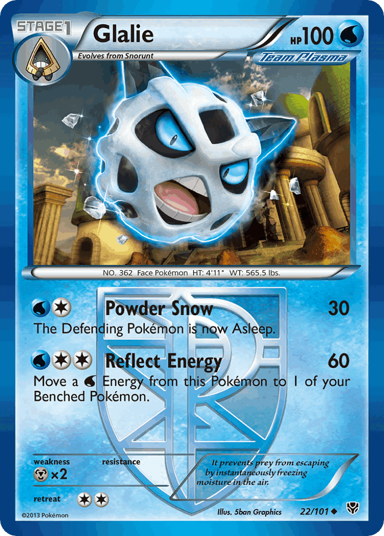Glalie #22 from Plasma Blast - Uncommon - Illustrated by 5ban Graphics