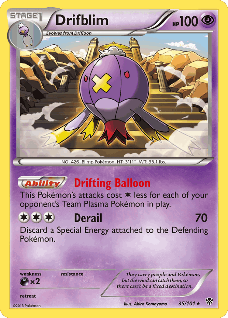 Drifblim #35 from Plasma Blast - Rare - Illustrated by Akira Komayama