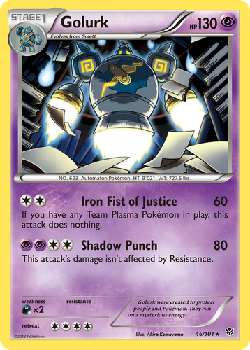 Golurk 46, Plasma Blast