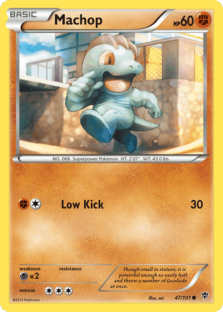 Machop #47 from Plasma Blast - Common - Illustrated by sui