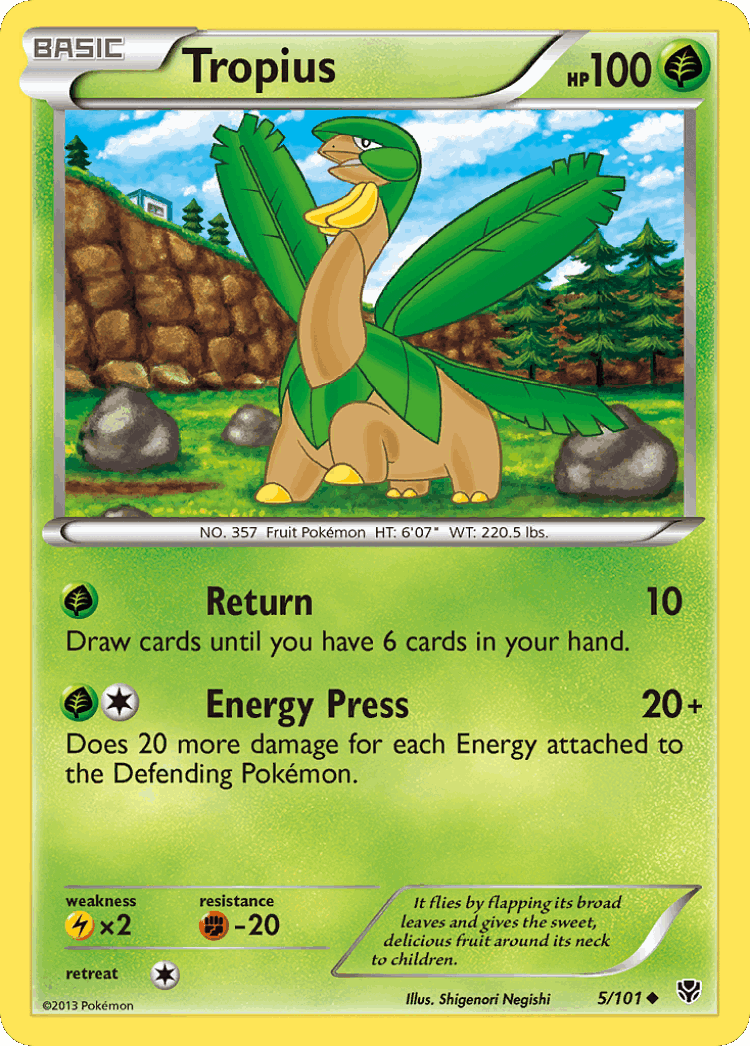 Tropius #5 from Plasma Blast - Uncommon - Illustrated by Shigenori Negishi