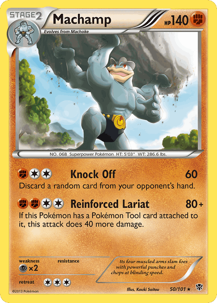 Machamp #50 from Plasma Blast - Rare - Illustrated by Kouki Saitou