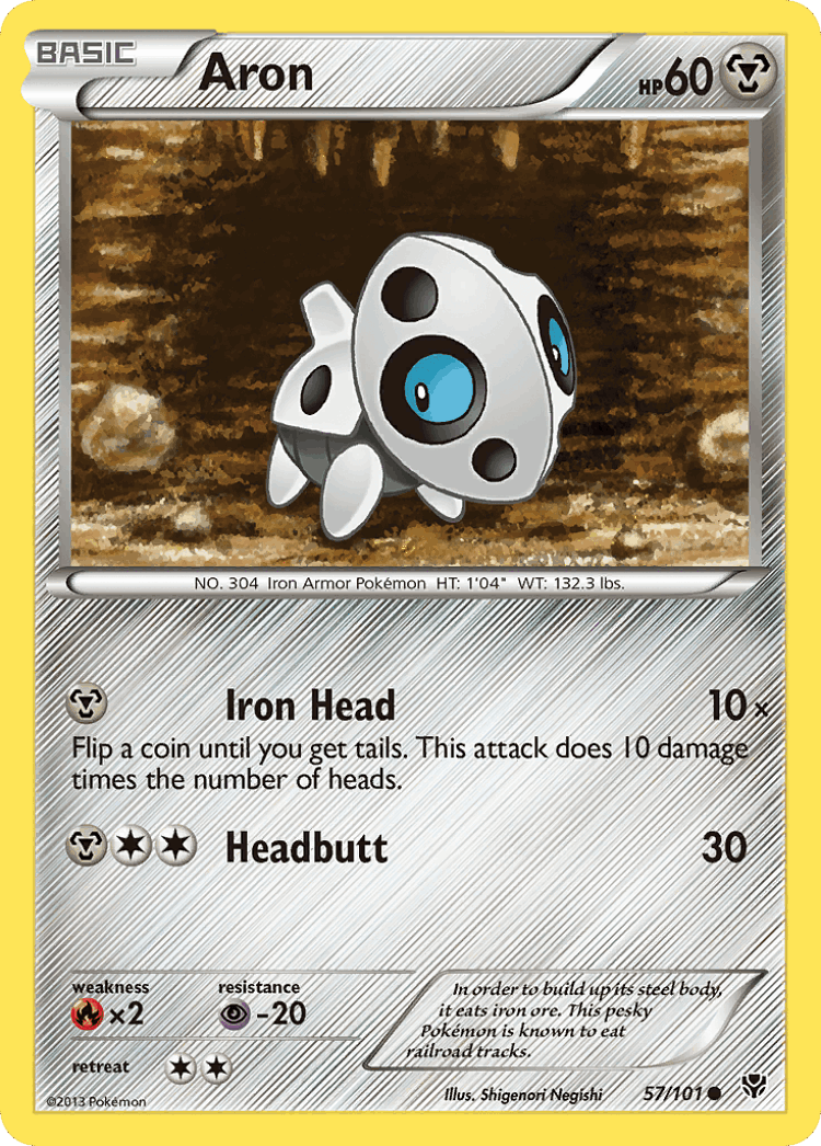 Aron #57 from Plasma Blast - Common - Illustrated by Shigenori Negishi