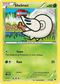 Shelmet Pokémon TCG card art