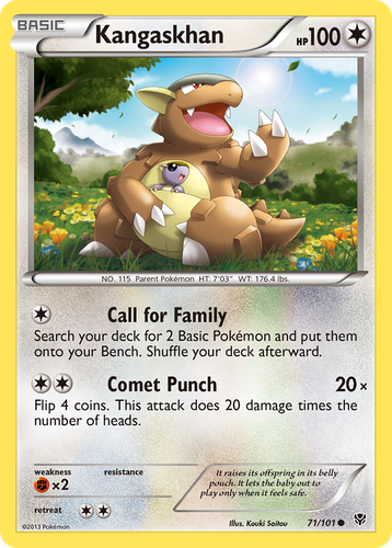 Kangaskhan 71, Plasma Blast