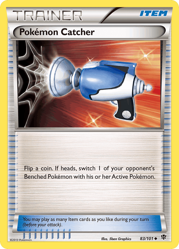Pokémon Catcher #83 from Plasma Blast - Uncommon - Illustrated by 5ban Graphics
