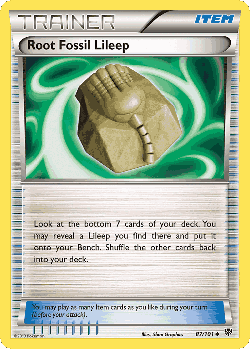 Root Fossil Lileep 87, Plasma Blast