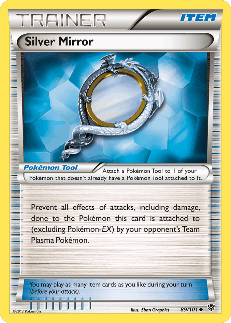 Silver Mirror #89 from Plasma Blast - Uncommon - Illustrated by 5ban Graphics