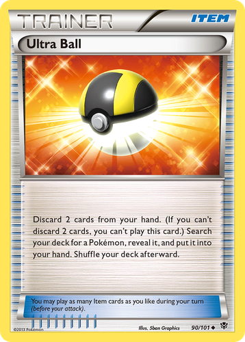 Ultra Ball #90 from Plasma Blast - Uncommon - Illustrated by 5ban Graphics