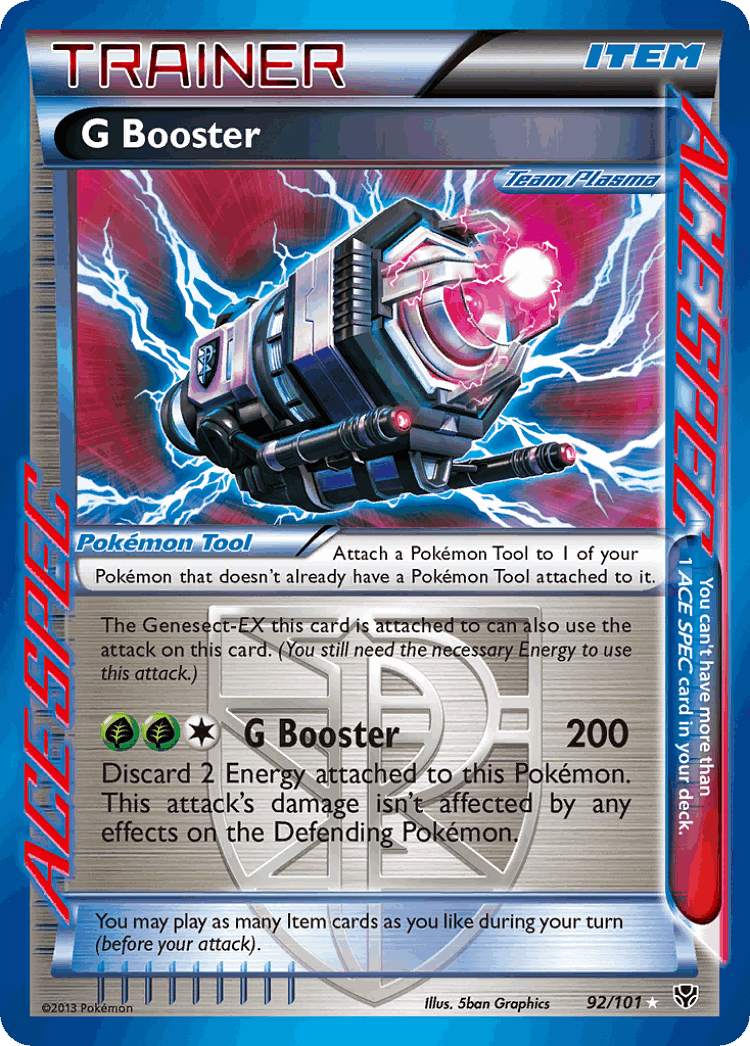 G Booster #92 from Plasma Blast - Rare ACE - Illustrated by 5ban Graphics