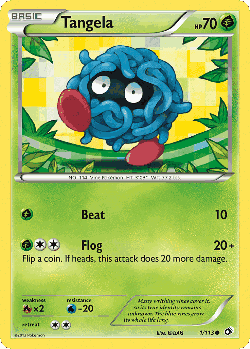 Tangela Pokémon TCG card art