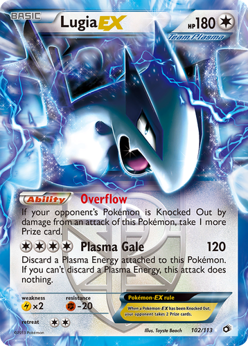 Lugia-EX 102, Legendary Treasures